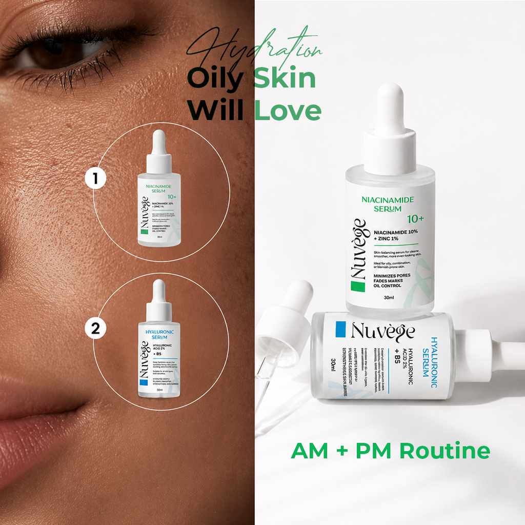 مجموعة الترطيب والإشراقة  (Hyaluronic+Niacinamide)