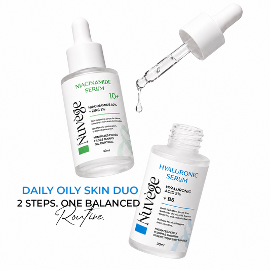 مجموعة الترطيب والإشراقة  (Hyaluronic+Niacinamide)