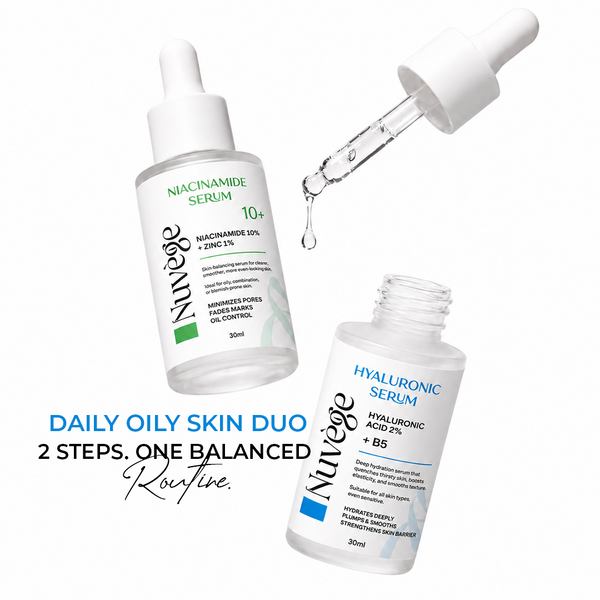 مجموعة الترطيب والإشراقة  (Hyaluronic+Niacinamide)